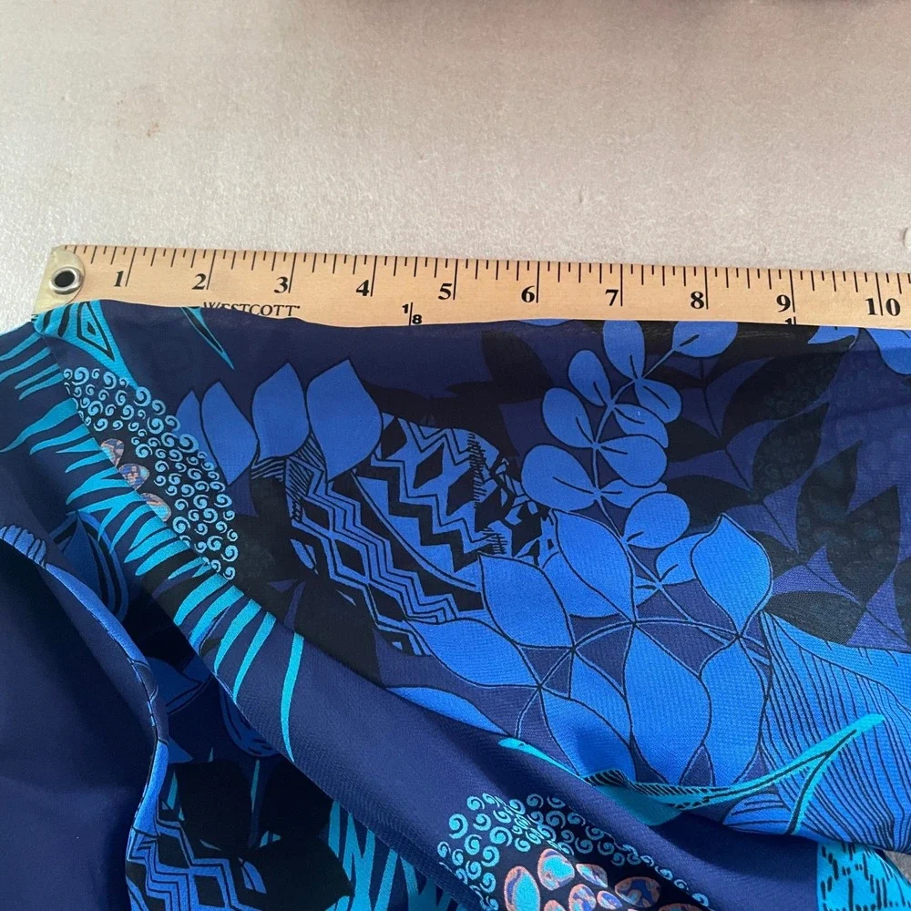 INC International Concepts Blue Floral Maxi Dress - Picture 11 of 14